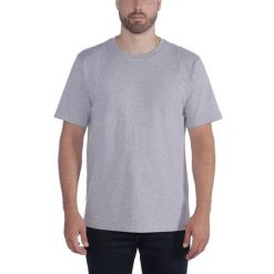 Koszulka sportowa męska T-shirt Carhartt Workwear Solid Non-pocket. Szare t-shirty męskie Carhartt, m, bez wzorów, bez kołnierzyka. Za 83.99 zł.