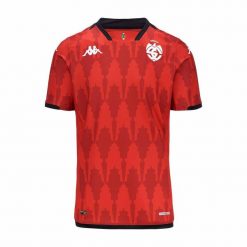 Koszulka trzecia Spezia Calcio Pro 2023/24. Czerwone t-shirty sportowe męskie Kappa, bez ramiączek, do piłki nożnej. Za 384.00 zł.