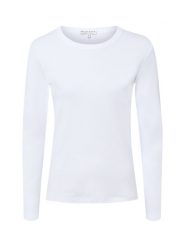 Marie Lund koszulka z długim rękawem Kobiety Bawełna (100%) biały, XS. Białe t-shirty damskie Marie Lund, xs, bez wzorów, z bawełny, bez kołnierzyka. Za 149.95 zł.