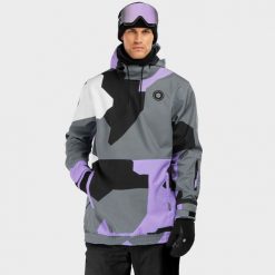 Kurtka snowboardowa męska W1 Tignes. Czarne kurtki męskie SIROKO, l, bez wzorów, z softshellu, bez kaptura, narciarskie. Za 844.00 zł.