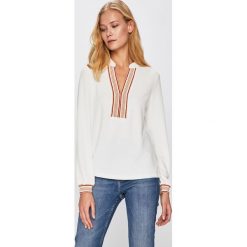 Morgan - Bluzka. Białe bluzki damskie Morgan, s, bez wzorów, z dzianiny, casualowe, bez kołnierzyka, bez ramiączek. W wyprzedaży za 129.90 zł.