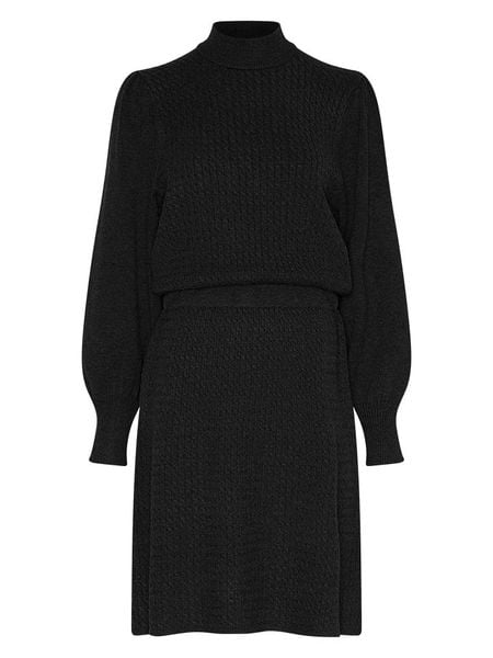 MOSS COPENHAGEN Sukienka w kolorze czarnym rozmiar: M/L. Czarne sukienki damskie MOSS COPENHAGEN, na imprezę, l, bez wzorów, z wiskozy, klasyczne, bez kołnierzyka, bez ramiączek, midi. Za 156.98 zł.