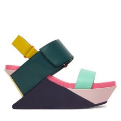 Sandały United Nude. Sandały damskie United Nude, bez wzorów, bez obcasa, na koturnie. Za 1,229.00 zł.