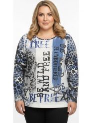 WITT WEIDEN Koszulka w kolorze niebiesko-białym rozmiar: 36. Białe bluzki damskie WITT WEIDEN, bez wzorów, z bawełny, bez kołnierzyka, bez ramiączek. Za 30.99 zł.