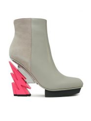 United Nude Botki Glam Square 1075079816 Biały. Białe botki damskie United Nude, ze skóry, bez obcasa, na słupku, bez zapięcia. Za 2,779.00 zł.