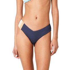 Dół od stroju kąpielowego Rip Curl Block Party Hi Leg Skimpy. Niebieskie bikini damskie Rip Curl, bez wzorów. Za 73.99 zł.
