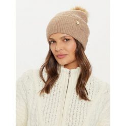 Czapka Guess. Brązowe czapki zimowe damskie Guess. Za 179.99 zł.