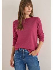 Cecil Koszulka w kolorze czerwonym rozmiar: XS. Czerwone bluzki damskie Cecil, xs, bez wzorów, bez kołnierzyka, bez ramiączek. Za 78.47 zł.