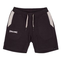 Szorty damskie Spalding Flow. Czarne szorty damskie Spalding, bez wzorów, sportowe. Za 232.50 zł.
