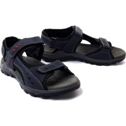 MANITU 610008-05 blau, sandały męskie. Niebieskie sandały męskie Manitu, bez zapięcia. Za 167.93 zł.