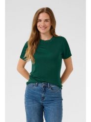 Kaffe Koszulka w kolorze zielonym rozmiar: L. Zielone bluzki damskie Kaffe, l, bez wzorów, z koronki, bez kołnierzyka, bez ramiączek. Za 56.99 zł.