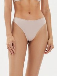 Tommy Hilfiger Stringi UW0UW05214 Beżowy. Brązowe stringi damskie Tommy Hilfiger, xl, bez wzorów, z syntetyku. Za 69.99 zł.