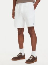 Polo Ralph Lauren Szorty sportowe 710A12486006 Biały Regular Fit. Białe szorty męskie Polo Ralph Lauren, l, z bawełny. Za 689.99 zł.