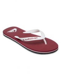Klapki dla Mężczyzn MOLOKAI CORE Czerwony. Czerwone klapki i japonki męskie Quiksilver, z gumy. Za 84.99 zł.