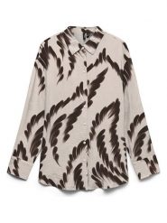 Vero Moda Koszula w kolorze brązowo-kremowym rozmiar: M. Brązowe koszule damskie Vero Moda, m, bez wzorów, bez kołnierzyka, bez ramiączek. Za 134.95 zł.