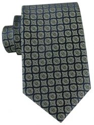 Męski Krawat - Granatowy w Jasne Grochy - Angelo di Monti. Niebieskie krawaty i muchy męskie Angelo di Monti, bez wzorów, z tkaniny, eleganckie. Za 49.99 zł.