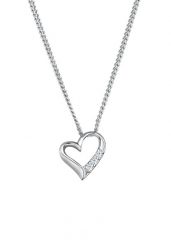 Elli DIAMONDS Damski wisiorek serce wieczność z diamentami (0.045 ct.) w srebrze 925 Sterling Silver Naszyjniki 1 ct. Szare naszyjniki damskie Elli DIAMONDS, srebrne. Za 583.99 zł.