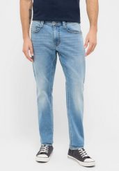 Męskie Spodnie Jeansowe Mustang Style Oregon Slim K Denim Blue 1016322 5000 303. Niebieskie spodnie materiałowe męskie Mustang, bez wzorów, z denimu. Za 219.99 zł.