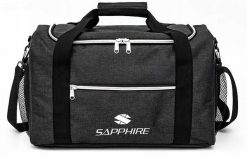 Torba sportowa Sapphire ST-130. Czarne torby męskie na ramię SAPPHIRE, bez wzorów, z materiału, na ramię, duże. Za 45.00 zł.