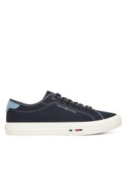 Tommy Hilfiger Tenisówki Hi Vulc Street Canvas FM0FM05515 Granatowy. Niebieskie trampki i tenisówki męskie Tommy Hilfiger, bez wzorów, z materiału, bez zapięcia. Za 239.99 zł.