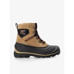 Buty zimowe męskie Sorel Buxton Lace Boot WP. Brązowe buty trekkingowe męskie Sorel, na zimę, bez zapięcia, trekkingowe. Za 496.99 zł.