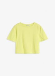 T-shirt oversize z czystej bawełny organicznej. Brązowe t-shirty damskie bonprix, bez wzorów, z bawełny, bez kołnierzyka. Za 69.99 zł.
