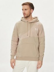 Under Armour Bluza techniczna Ua Essential Flc Blocked Hd 1383070-299 Khaki Loose Fit. Brązowe bluzy bez kaptura męskie Under Armour, l, z bawełny. Za 159.99 zł.