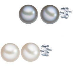 Valero Pearls Kolczyki sztyfty z perłą srebro wysokiej próby Perła hodowlana słodkowodna srebrny 1 ct Damski. Szare kolczyki damskie Valero Pearls, z perłą, srebrne, na sztyftcie. Za 219.99 zł.