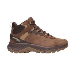 Buty trekkingowe męskie Merrell Speed Strike 2. Brązowe buty trekkingowe męskie MERRELL, z materiału, za kostkę, bez zapięcia, trekkingowe. Za 734.00 zł.