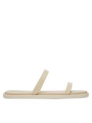 Calvin Klein Klapki Double Bar Slide - Jelly HW0HW02417 Écru. Klapki damskie CALVIN KLEIN, bez wzorów, z tworzywa sztucznego, bez obcasa. Za 219.99 zł.