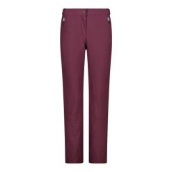 Spodnie narciarskie dla kobiet CMP. Czerwone spodnie materiałowe damskie CMP, bez wzorów, sportowe. Za 655.40 zł.