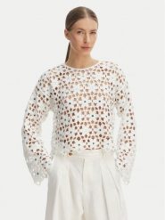 MICHAEL Michael Kors Bluzka MS651ZMKNE Biały Regular Fit. Białe bluzki damskie MICHAEL Michael Kors, m, bez wzorów, z syntetyku, bez ramiączek. Za 989.99 zł.