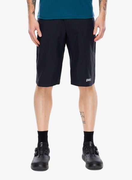 Spodenki rowerowe POC Motion Shorts - uranium black XXL. Czarne szorty męskie POC, bez wzorów, z materiału, klasyczne. Za 368.99 zł.