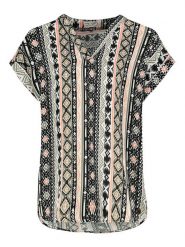 Eight2Nine Bluzka w kolorze oliwkowym ze wzorem rozmiar: S. Brązowe bluzki damskie Eight2Nine, s, bez wzorów, z wiskozy, klasyczne, bez kołnierzyka, bez ramiączek. Za 40.14 zł.