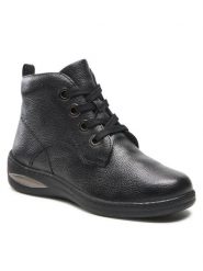 Go Soft Trzewiki WI23-LIPARI-04 Czarny. Czarne botki damskie GO SOFT, ze skóry, bez obcasa, na płaskiej podeszwie, bez zapięcia. Za 136.99 zł.