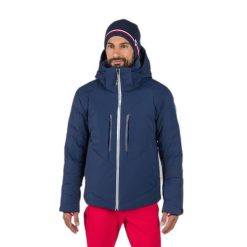 Kurtka narciarska Rossignol Direttissima. Niebieskie kurtki męskie Rossignol, na zimę, m, bez wzorów, sportowe, bez kaptura. W wyprzedaży za 2,365.00 zł.