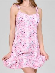 Sukienka mini w kwiaty na ramiączkach - wielobarwny. Sukienki damskie Sinsay, l, bez wzorów, bez kołnierzyka, bez ramiączek, mini. Za 49.99 zł.