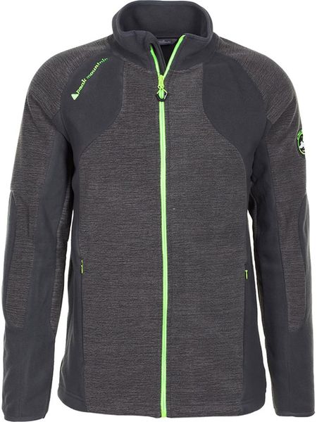 Peak Mountain Kurtka polarowa "Cecut" w kolorze szarym rozmiar: M. Szare kurtki męskie Peak Mountain, m, bez wzorów, z materiału, bez kaptura. Za 217.99 zł.