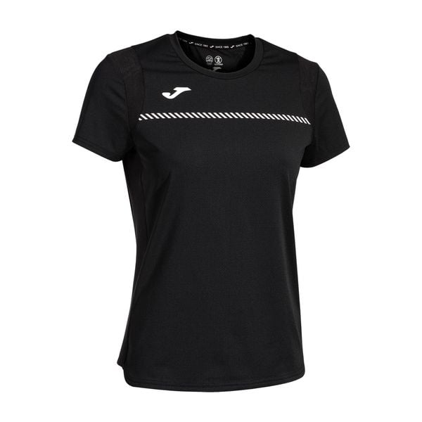Koszulka tenisowa damska Joma Smash. Czarne bluzki damskie Joma, xl, bez wzorów, sportowe, bez kołnierzyka, bez ramiączek. Za 79.99 zł.