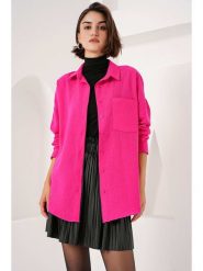 Bigdart Koszula w kolorze różowym rozmiar: 36. Różowe koszule damskie Bigdart, bez wzorów, bez kołnierzyka, bez ramiączek. Za 65.99 zł.