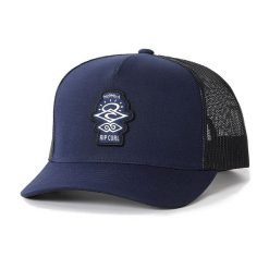 Czapka z daszkiem męska Rip Curl Search Icon Trucker. Niebieskie czapki męskie RIPCURL, bez wzorów. Za 110.00 zł.