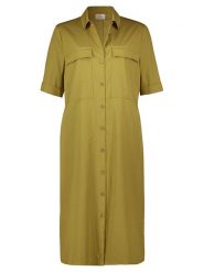 Vera Mont Sukienka w kolorze khaki rozmiar: 44. Brązowe sukienki damskie Vera Mont, na co dzień, bez wzorów, z bawełny, bez kołnierzyka, bez ramiączek, midi, proste. Za 156.61 zł.