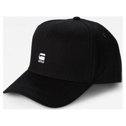 G-Star Raw - Czapka. Czarne czapki męskie G-Star Raw, bez wzorów, z bawełny, retro. W wyprzedaży za 99.90 zł.