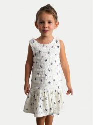 Mayoral Sukienka elegancka 3945 Écru Regular Fit. Sukienki dziewczęce Mayoral, bez wzorów, z syntetyku, eleganckie, bez ramiączek. Za 159.99 zł.