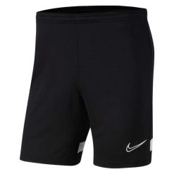 Męskie Spodenki Dresowe Academy 21 DriFIT. Czarne szorty męskie Nike, bez wzorów, z dresówki, sportowe. Za 124.99 zł.