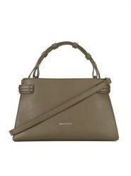 Gino Rossi Torebka E233121-3 Khaki. Brązowe torebki klasyczne damskie Gino Rossi, bez wzorów, z tworzywa sztucznego, bez dodatków. Za 229.99 zł.