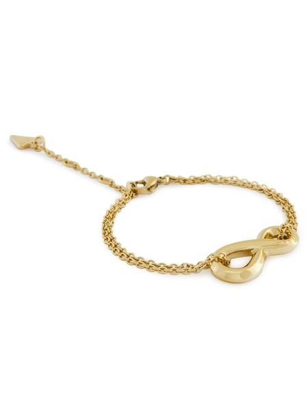 Guess Bransoletka JUBB05 050JW Złoty. Żółte bransoletki damskie Guess, metalowe. Za 159.99 zł.