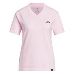 Koszulka damska ADIDAS SLIDE VNECK XL. Białe bluzki sportowe damskie Adidas, uniwersalny, z bawełny, bez kołnierzyka, bez ramiączek. Za 109.00 zł.