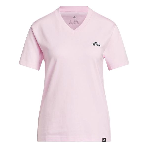 Koszulka damska ADIDAS SLIDE VNECK XL. Białe bluzki sportowe damskie Adidas, uniwersalny, z bawełny, bez kołnierzyka, bez ramiączek. Za 109.00 zł.