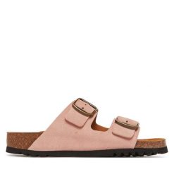 Klapki Scholl. Czerwone klapki damskie Scholl, bez wzorów, bez obcasa. Za 289.99 zł.